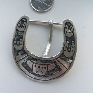Vintage sterling belt buckle